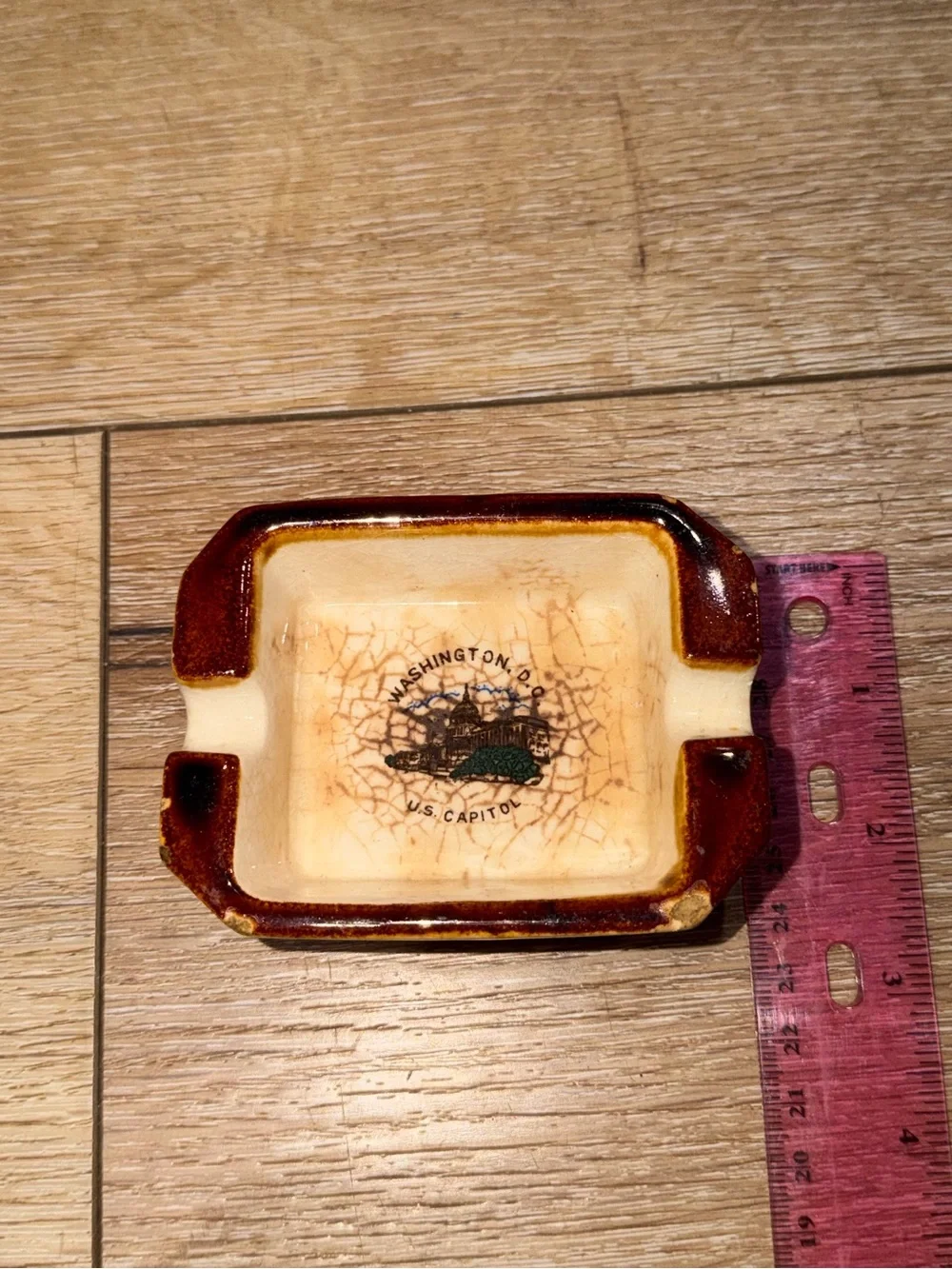 Vintage Mid Century Washington DC Capitol Ceramic Ashtray